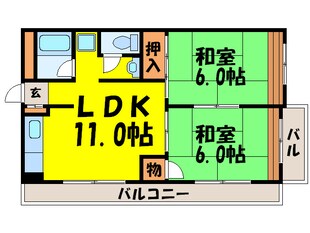 ビスタ南千里の物件間取画像